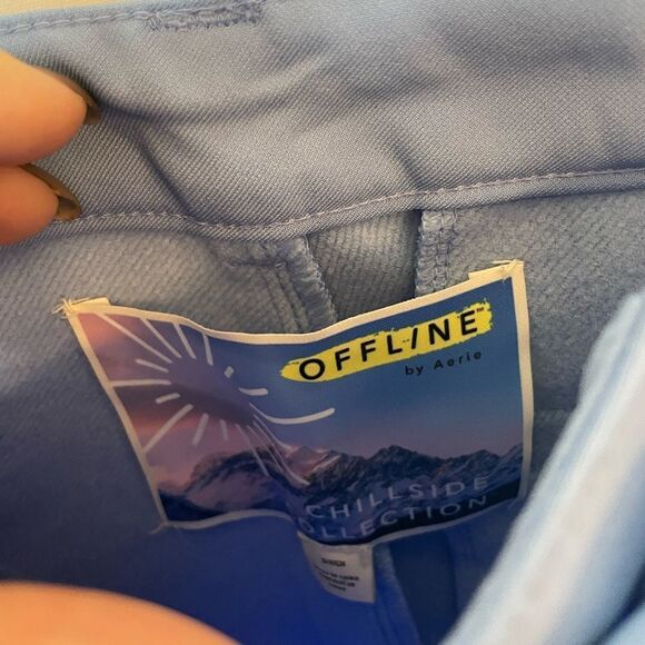 Offline by Aerie Women's Size Small Chillside Collection Stirrup Ski Pants Blue - Picture 6 of 12